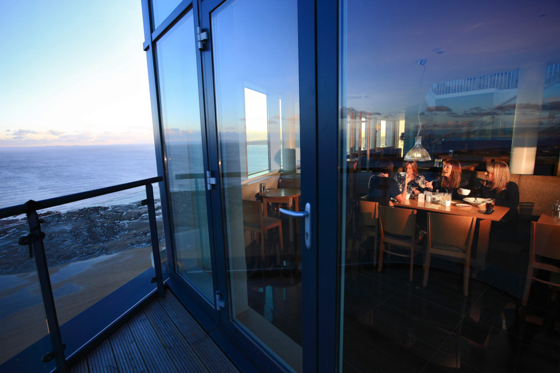 Spectacular views of Swansea from the Grape & Olive