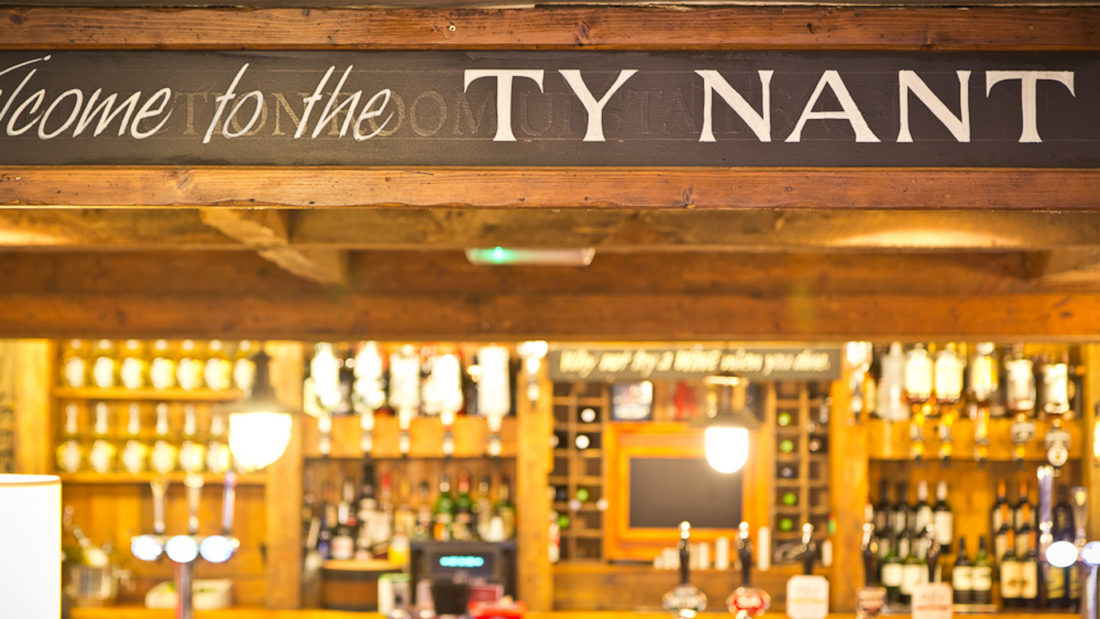 The Ty Nant bar area